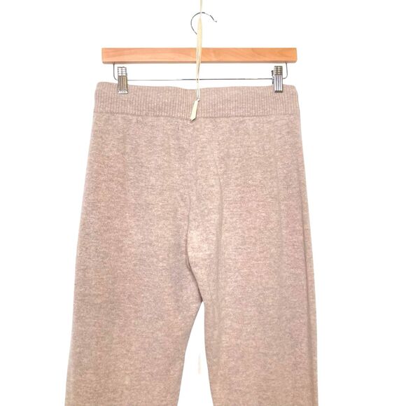 SUMMERSALT The Coziest Cashmere Merino Wool Blend Jogger Pant Womens Small Beige - Picture 4 of 11